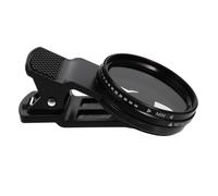 ZUNOXAZ Universal 37mm Nd2-400 Adjustable Neutral Density Camera Lens Filter for Phone with Aluminium Alloy Clip, Easy to Install and Compact Design, for Human Stream and Cloud