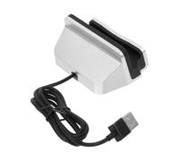 ZUNOXAZ USB Type C Desktop Charger Station with Micro USB Fast Charging Cradle Stand for Edge Note Compatible Devices Silver Portable Phone Holder Dock