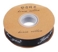 ZUNOXAZ Valentine’s Day Ribbon 2.5cm Black Grosgrain Ribbon for Wrapping and Craft Packaging Heart Pattern for Festival and Present Decoration