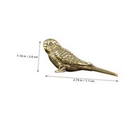 ZUNOXAZ Vintage Brass Bird Statue Collectible Figurine with Antique Finish for Living Bedroom Office Garden Decor Symbol of Freedom and Happiness Timeless Elegant Decorative Miniature