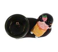ZUNOXAZ Vintage Chinese Dynasty Ceramic Incense Holder for Tearoom and Home Elegant Porcelain Stick Coil Burner Aromatherapy Tray for Office Bedroom Yoga Relaxation