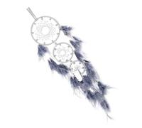 ZUNOXAZ Vintage Gray Dreamcatcher Hanging Wall Decor Elegant Bedroom and Living Room Ornament Unique Handmade Dream Catcher Pendant for Home and Car Decoration