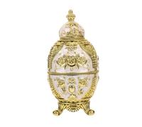 ZUNOXAZ Vintage Pressing Toothpick Holder White Gold Rose Storage Box for Home and Restaurant Wear-resistant Toothpick Dispenser for Dining Table and Living Use Elegant European Style