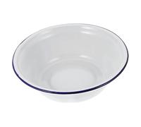 ZUNOXAZ Vintage Round Enamel Pie Dish Deep Baking Tray Oven-Safe Enamelware for Pies Cakes Roasting Classic Retro Kitchen Plate 8.66In