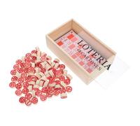 ZUNOXAZ Vintage Russian Lotto Game with Number Chess Portable Board Game for Family Gatherings and Parties Logical Chess Educational Bingo with Carrying Box