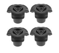 ZUNOXAZ Walking Stick Feet Protector 4Pcs Rubber Crutch Pads with Sturdy Metal Core for Camping and Indoor Stability