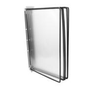 ZUNOXAZ Wall Mounted Page Flip File Organizer for Documents Space Saving Hanging Document Holder for Reference Files Sturdy Lightweight Display System for Factory and Office Use