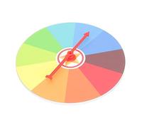 ZUNOXAZ Wall Mounted Prize Wheel for Party Carnival Fortune Educational Hanging Lottery Game for Boys and Award Wheel