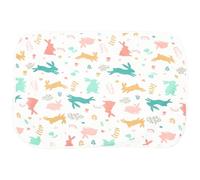 ZUNOXAZ Waterproof Diaper Cushion 50X70Cm Breathable Cotton Urinal Pad Cartoon Design, Reusable Changing Mat for Sleep and Travel