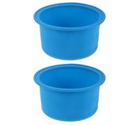 ZUNOXAZ Wax Warmer Inner Pot 2pcs Silicone Liner 4.72 X 2.55 Round No Scrape Removable For DIY Masks