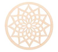 ZUNOXAZ Wear-resistant Hollow Wood Coaster Reusable Anti-scald Cup Protector Pad for Home Tea House Restaurant Table Decor Lightweight and Easy-clean Wooden Mug Mat