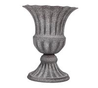 ZUNOXAZ Weather-resistant Iron Graveyard Vase for Cemetery Memorials Outdoor Flower Holder for Graveside Floral Arrangements Elegant Metal Vase for Funeral and Remembrance Decoration