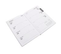 ZUNOXAZ Weekly Planner PU Cover Agenda Notebook for Planning Portable English Layout Appointment Book with Stylish PU Finish Efficient Daily Monthly Schedule Organizer