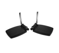 ZUNOXAZ Wheelchair Footplates Replacement Metal Thickened Plastic Footrest Pads Fit for Standard Transport Chairs Supportive Elevating Leg Rests for Elderly Mobility Aids
