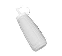 ZUNOXAZ White Condiment Squeeze Bottle with Lid, 250ml Mustard and Ketchup Dispenser for Kitchen and Salad Dressing, Portable Sauce Bottle for Home and Restaurant Use