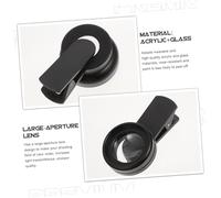 ZUNOXAZ Wide-angle Macro Lens Clip for Mobile Phones Portable Special Effect Lens with Acrylic and Glass Shell Protective Cover Compact Pocket