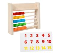 ZUNOXAZ Wooden Abacus for Math Learning with Number Cards Preschool Educational Counting Bead Frame for Boys and Early Math Cognition and Fine Motor Skill Development