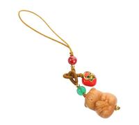 ZUNOXAZ Wooden Capybara Phone Chain Charm with Cute Durable Handbag Pendant Ornament Playful Hanging Bag Accessory for Keys Cameras and Gifts
