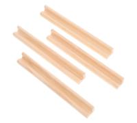 ZUNOXAZ Wooden Domino Trays 4pcs Wood Display Bases for Alphabet Cards | Desktop Racks for Domino Game, Hands Free Holding and Card Display, Suitable for Children and Arthritis Users