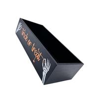ZUNOXAZ Wooden Halloween Candy Bowl Serving Tray Spooky Tiered Candy Dish for Party Treats Rustic Charcuterie Board Easy-Clean Seasonal Decor for Fall Celebrations