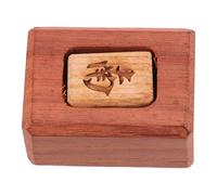 ZUNOXAZ Wooden Mahjong Dealer Wind Indicator Cultural Heritage Design Suitable for Chinese and American Mahjong Gameplay