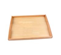 ZUNOXAZ Wooden Montessori Tray with Handles for Portable Craft and Storage Box Multipurpose Teaching Aid for Kindergarten and Home Use Fruit and Dessert Serving Tray Small