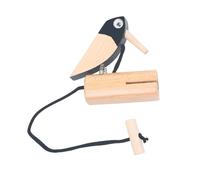 ZUNOXAZ Wooden Orff Pull Rope Smooth Surface Safe Bird Plaything Lightweight Creative Educational for Activities at Home Beach Backyard
