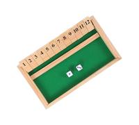 ZUNOXAZ Wooden Shut The Box Dice Game Traditional Family Math Board Game for Adults Strategic Problem Solving Unique Bar Style Design for Home and Pub Fun