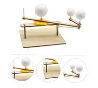 ZUNOXAZ Wooden Sun Earth Moon Orbital Model Educational Solar System Science Demo Teaching Kit for Students with Multi- Movement Showing Daylight Night Seasons and Eclipses