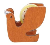 ZUNOXAZ Wooden Tape Dispenser Pigeon Shape Cute Desktop Tape Holder for Home Office Stable Non Tip Suitable for Clear Washi Decorative