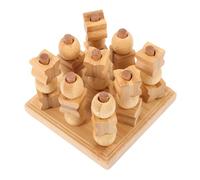ZUNOXAZ Wooden Toe Board Game Educational for Adults Safe Natural Material Simple Rules for Interaction Challenging Leisure Game for Brain Development and Social Fun