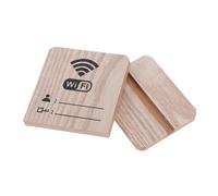 ZUNOXAZ Wooden Wifi Password Sign Board for Home and Business Stable and Wifi Display Plaque for Restaurant Hotel Guest Essentials Wireless Network Communication