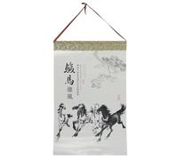 ZUNOXAZ Year of The Horse Calendar Lunar Phases 2026 Calendar Zodiac Horse Wall Decor 2026 2026 Chinese New Year 2026