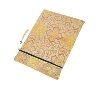 ZUNOXAZ Zippered Scripture Pouch Large Cloth Bible Storage Bag with Tassel Embroidery Classic Soft Book Packaging for Religious Books Stylish and Buddhist Prayer Wrapping Bag