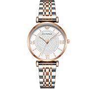 ZUNPAI Watch for Women Luxury Stylish Diamond Roman Number Mark, Elegant Classical Design Analog Quartz Ladies Watch with Date Stainless Steel Band Waterproof Watches for Women, White, Casual