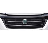 Zunsport Compatible With Fiat Ducato 3rd Gen Facelift - Upper Grille - Silver Finish (2014 -)
