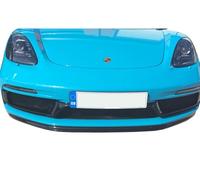 Zunsport Compatible With Porsche 718 Boxster/Cayman GTS - Front Grille Set - Black Finish (2018 -)