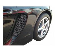 Zunsport Compatible With Porsche Cayman/Boxster 981 (All) - Side Vents Grille Set - Silver finish (2012 to 2016)