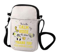 Zuo Bao 911 Dispatcher Crossbody Bag First Responders 911 Emergency Dispatcher Appreciation Gift Retirement Gifts 4th Of July Gift (CALM VOICE)