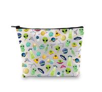 Zuo Bao Alien Cosmetic Bag Alien Lovers Gift Space Party Gift Space Planner Alien Themed Alien UFO Inspired Gift, Alien