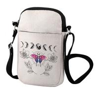 Zuo Bao Asexual Pride Crossbody Bag Celestial Luna Moth Rainbow Gay Pride Gay Pride Month Festival Subtle Demisexual (Butterfly-3)