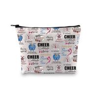 Zuo Bao Cheerleading Makeup Bag Cheer Themed Cosmetic Bag Cheer is a Sport Cheerleading Team Gift, Cheerleader