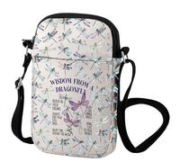 Zuo Bao Dragonfly Lover Crossbody Bag Boho Dragon Fly Nature Lover Gift Encouragement Spirit DragonfliesThemed Gifts (Dragonfly)