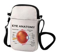 Zuo Bao Eye Anatomy Activity Crossbody Bag Opthalmologist Gift Eyes Doctor Medical School Education Optician Gift (Eye)