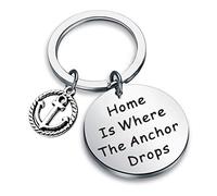 Zuo Bao Nautical Jewelry Anchor Keychain Home Is Where The Anchor Drops Ocean Jewelry Gifts (Keychain)