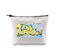 Zuo Bao New York City Map Cosmetic Bag The Hamptons Hamptons City Hamptons Gift Souvenir Gift East Hampton Gift Riverhead City, Hamptons
