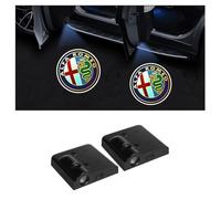 ZUOBYMBC 2 Pcs Car Welcome Door Lights for Alfa Romeo 147 2001-2007, Car Door Projector Lights,Ambient Lighting for Vehicle,Entry Lighting Puddle HD Sill Welcome Lights