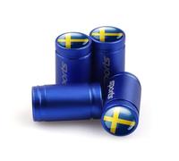 ZUOBYMBC 4 Pieces Tyre Valve Caps for Volvo V40-V70 S40 S60 S60L S70 S80 S90 XC40 XC60 XC70-XC90,Car Tire Caps,Dust Caps for Car Tyres,Wheel Caps,Valve Caps Covers Replacement Accessories,Leak-Proof