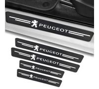 ZUOBYMBC 4Pcs Car Door Sill Protector for Peugeot Partner Tepee 2017-2018, Carbon Fiber Car Door Threshold Sticker,Car Scuff Plate Door Sill Trim Welcome Pedal Car Accessories