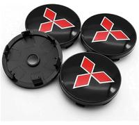 ZUOBYMBC 4Pcs Car Hub Center Caps for Mitsubishi Colt Z30 2004-2012,Car Hub Caps,Rims Cover,Wheel Decoration Cover,Auto Logo Wheel Center Cover,Wheel Center Caps,Waterproof,Black